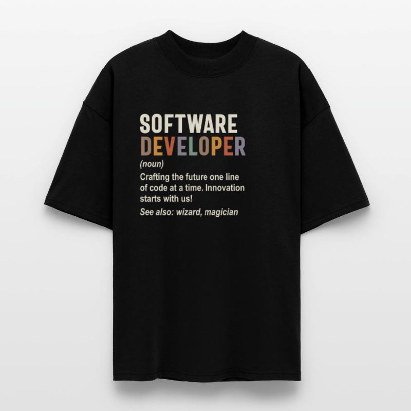 Software Developer - Crafting the Future with Code Stanley/Stella Oversized Unisex Organic T-shirt Blaster 2.0