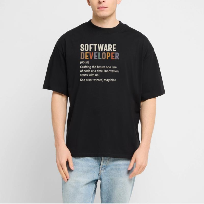 Software Developer - Crafting the Future with Code Stanley/Stella Oversized Unisex Organic T-shirt Blaster 2.0