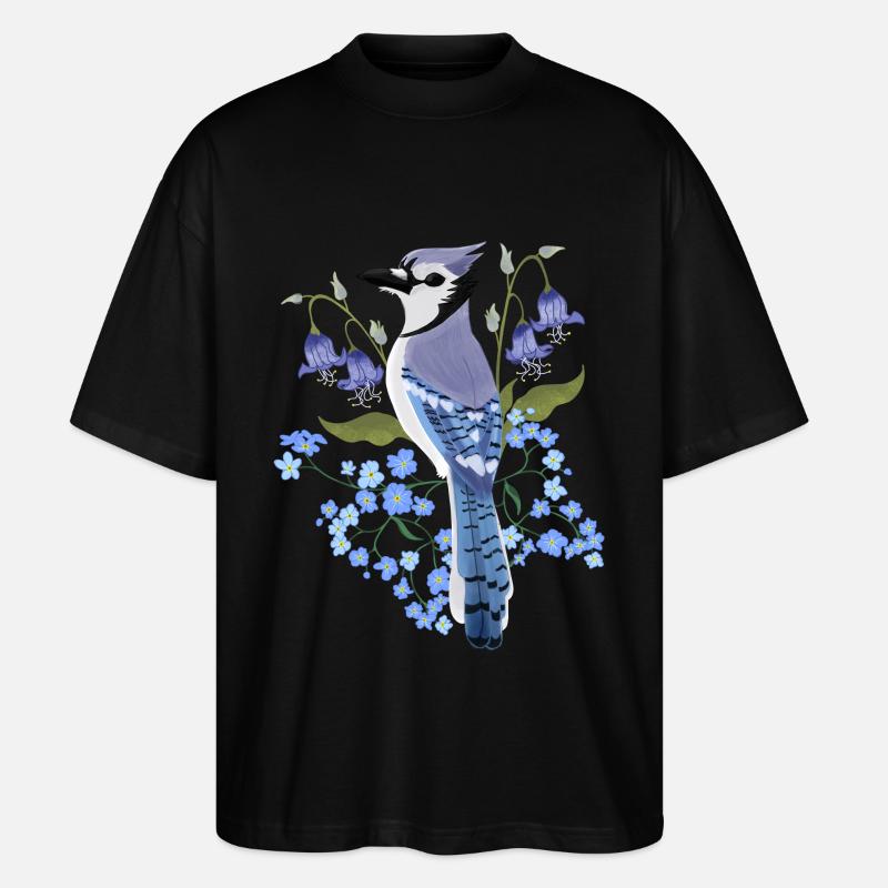Bluejay - Stanley/Stella Oversized Unisex Bio T-Shirt Blaster 2.0 - Schwarz