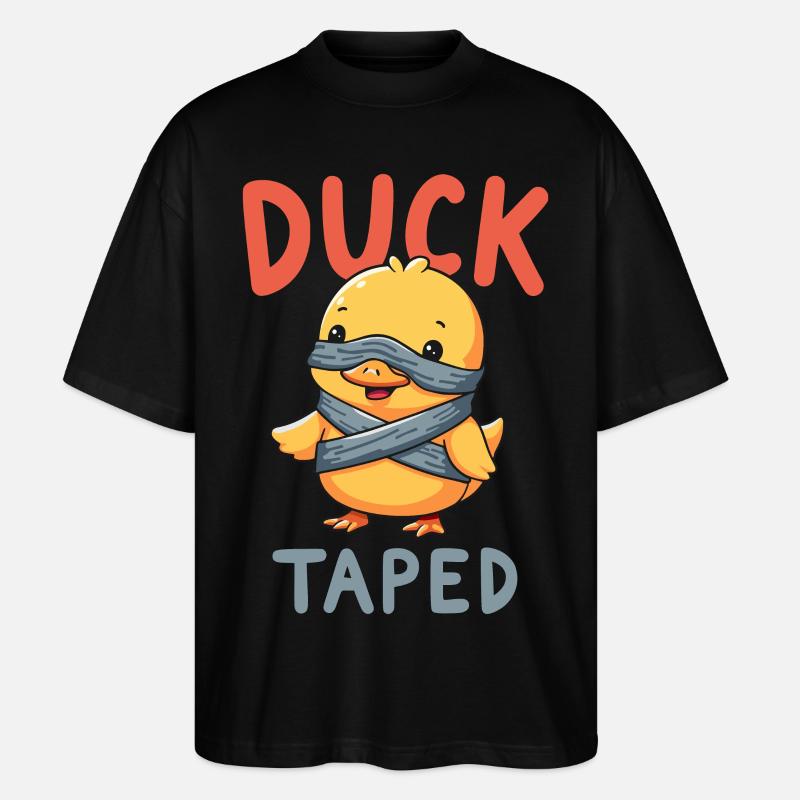 Duck Taped - Stanley/Stella Oversized Unisex Bio T-Shirt Blaster 2.0 - Schwarz