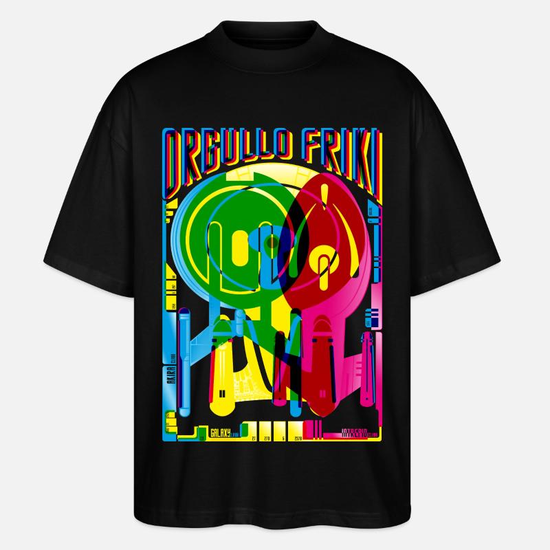 Geek-Stolz - Stanley/Stella Oversized Unisex Bio T-Shirt Blaster 2.0 - Schwarz