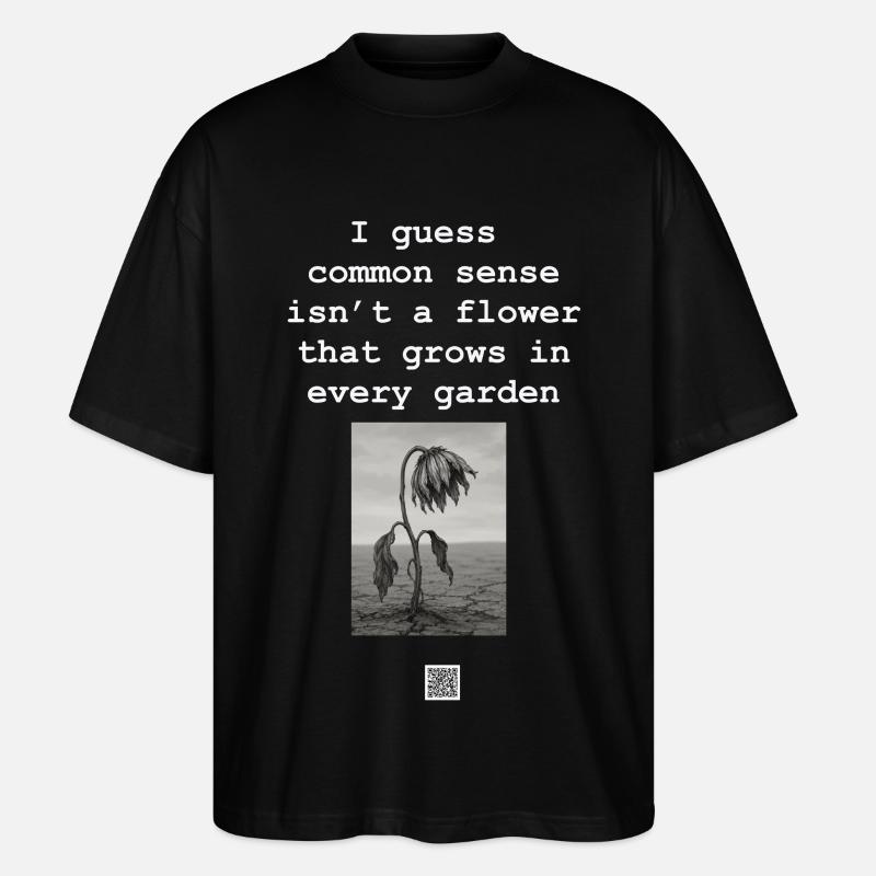 Common Sense - Stanley/Stella Oversized Unisex Organic T-shirt Blaster 2.0 - black