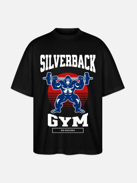 Gym Shirt – Silverback Gym - Stanley/Stella Oversized Unisex Organic T-shirt Blaster 2.0 - black