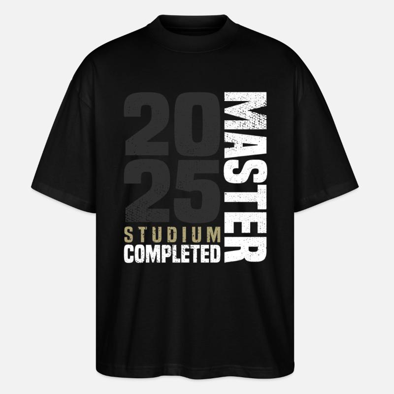 Master Studium 2025 - Stanley/Stella Oversized Unisex Bio T-Shirt Blaster 2.0 - Schwarz