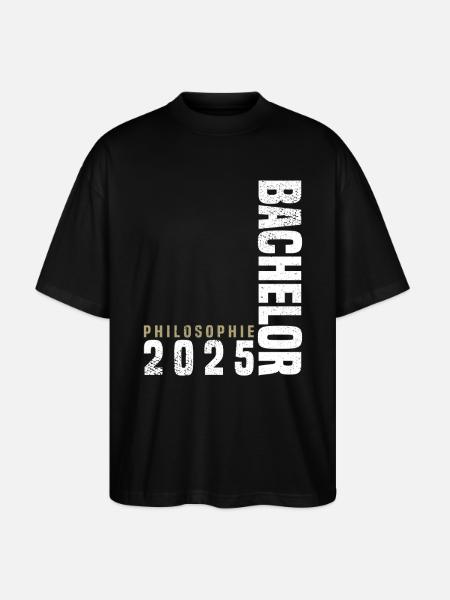 Bachelor Philosophie 2025 - Stanley/Stella Oversized Unisex Bio T-Shirt Blaster 2.0 - Schwarz