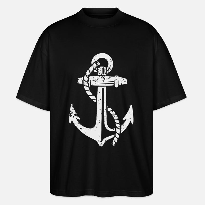 Mouillage Marin Navigation Maritime - T-shirt bio Blaster 2.0 coupe oversize Stanley/Stella Unisexe - noir