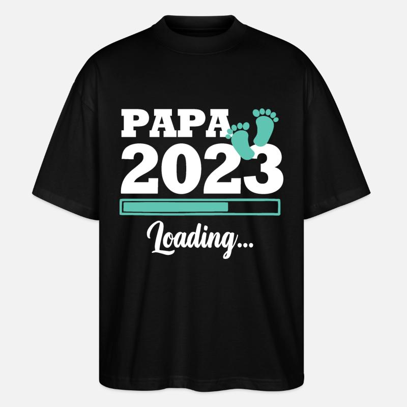 Papa 2023 loading - T-shirt bio Blaster 2.0 coupe oversize Stanley/Stella Unisexe - noir