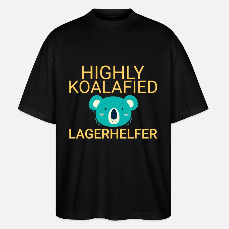 Assistante d’entrepôt Koalafied - T-shirt bio Blaster 2.0 coupe oversize Stanley/Stella Unisexe - noir