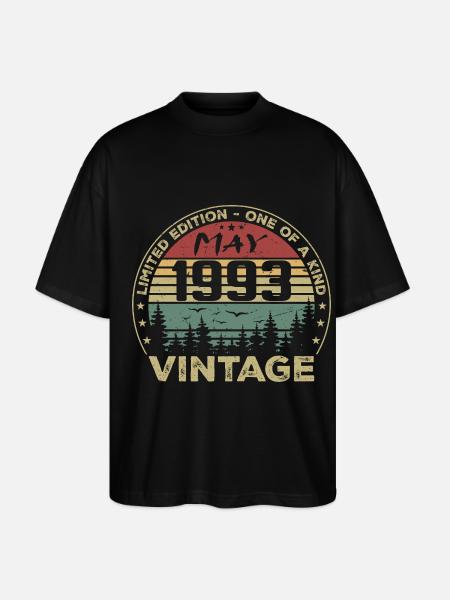 mai 1993 - may 1993 - T-shirt bio Blaster 2.0 coupe oversize Stanley/Stella Unisexe - noir