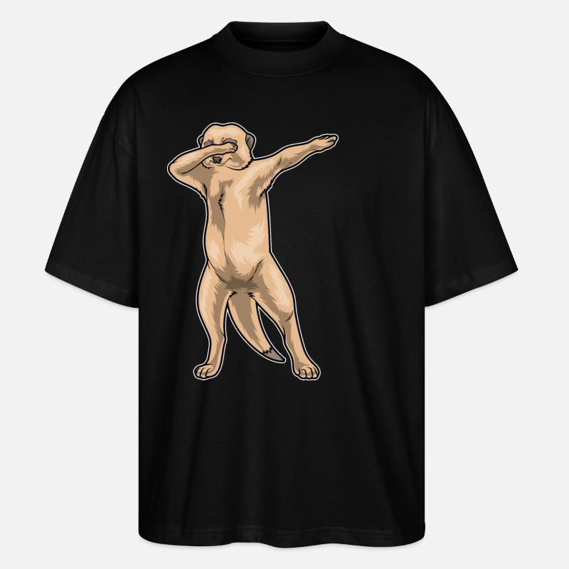 Danse hip hop suricate - T-shirt bio Blaster 2.0 coupe oversize Stanley/Stella Unisexe - noir