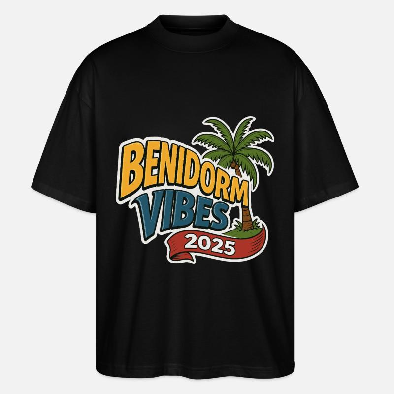 Benidorm Vibes 2025 - T-shirt bio Blaster 2.0 coupe oversize Stanley/Stella Unisexe - noir