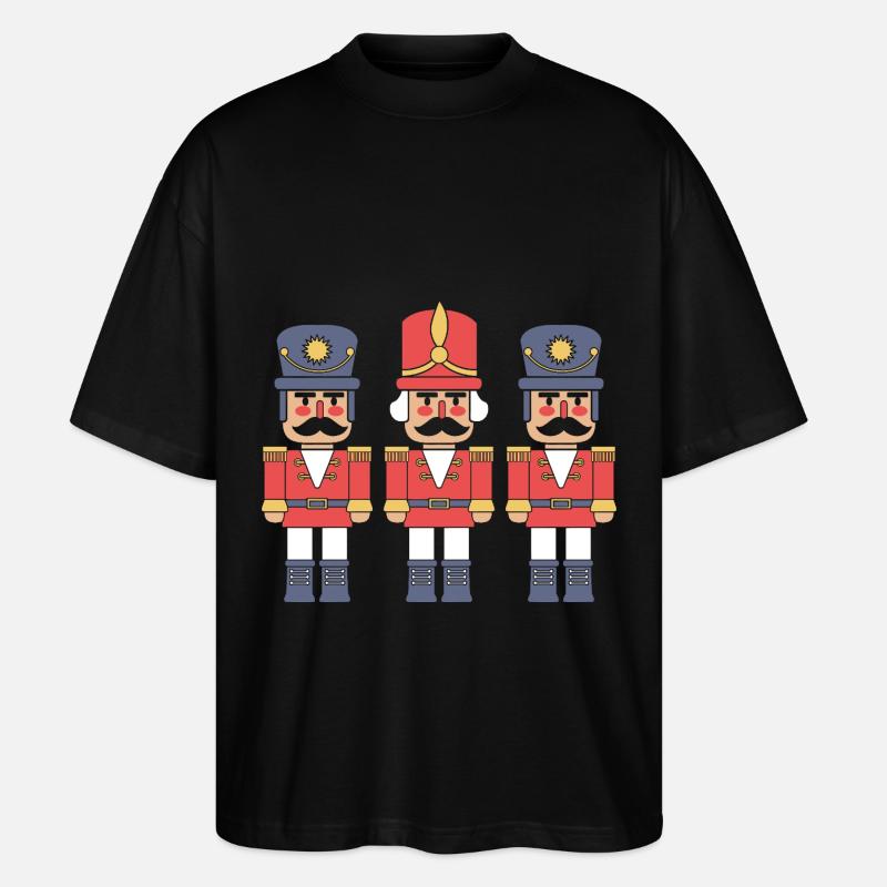 Nutcracker Christmas - Stanley/Stella Oversized Unisex Organic T-shirt Blaster 2.0 - black