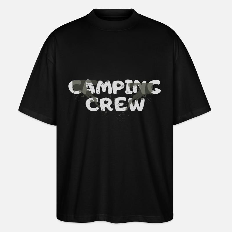 Camping Crew - Stanley/Stella Oversized Unisex Bio T-Shirt Blaster 2.0 - Schwarz