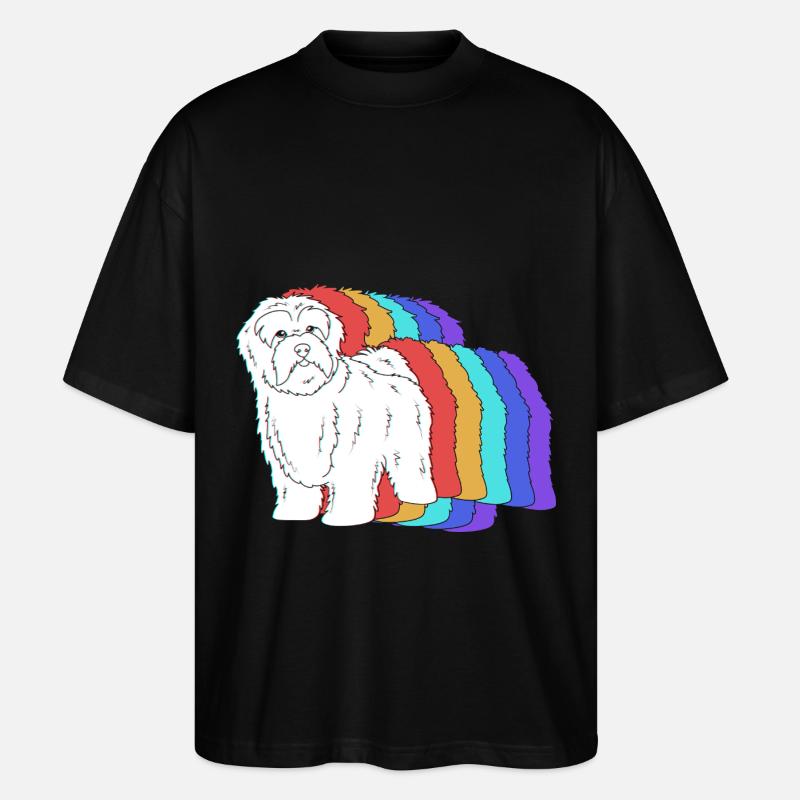 Havaneser - Stanley/Stella Oversized Unisex Bio T-Shirt Blaster 2.0 - Schwarz