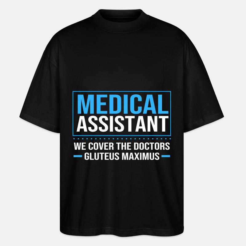 Médecin MFA - T-shirt bio Blaster 2.0 coupe oversize Stanley/Stella Unisexe - noir