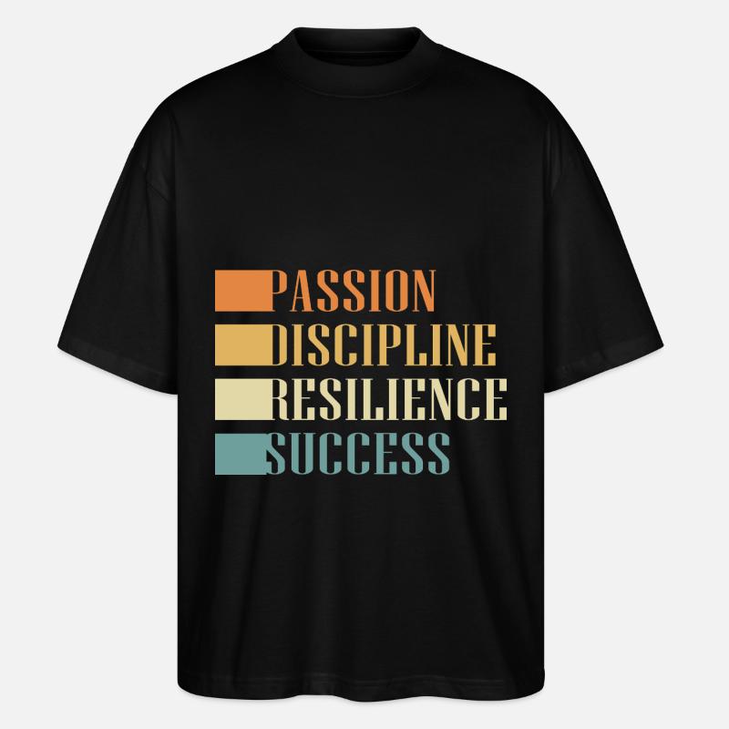 Workaholic Resilienz - Stanley/Stella Oversized Unisex Bio T-Shirt Blaster 2.0 - Schwarz