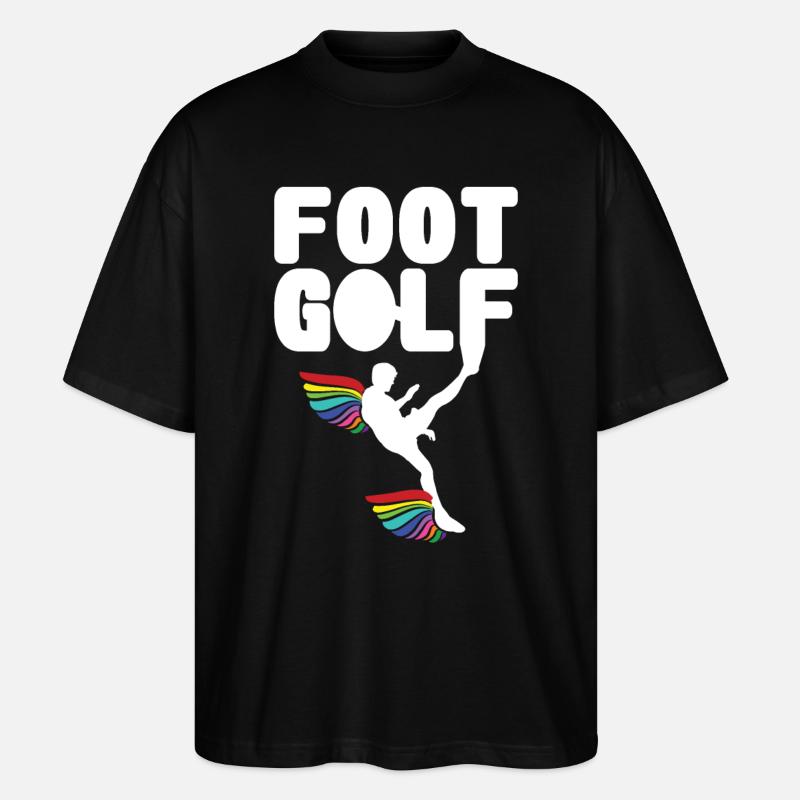Golf à pied - T-shirt bio Blaster 2.0 coupe oversize Stanley/Stella Unisexe - noir