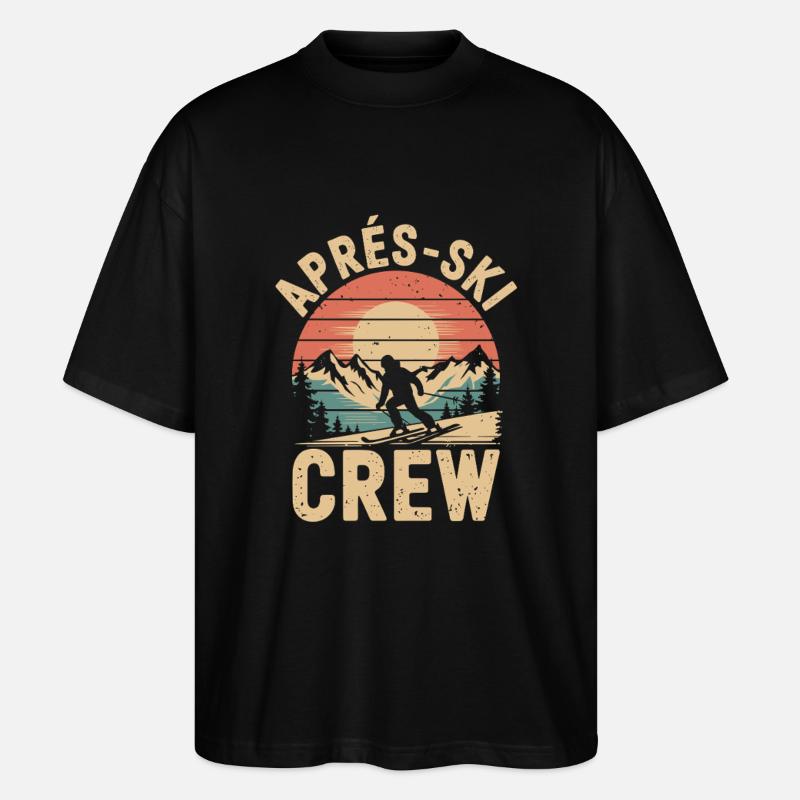 Apres Ski Crew - Stanley/Stella Oversized Unisex Bio T-Shirt Blaster 2.0 - Schwarz