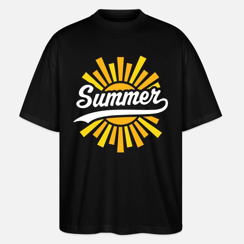 Summer Sun - Stanley/Stella Oversized Unisex Organic T-shirt Blaster 2.0 - black