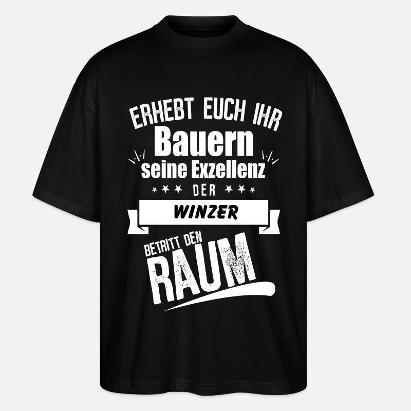 Winzer - Stanley/Stella Oversized Unisex Bio T-Shirt Blaster 2.0 - Schwarz
