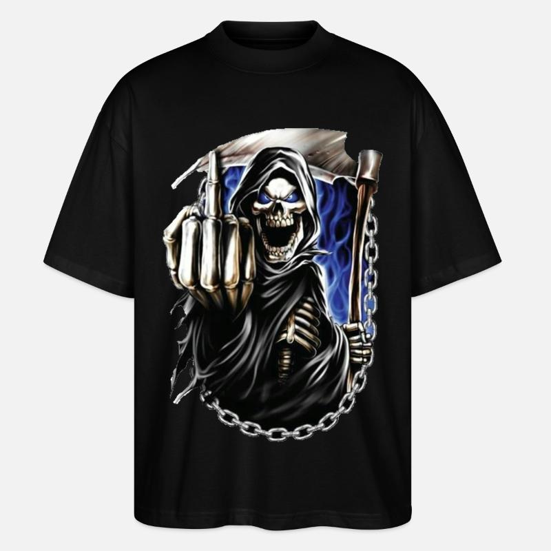 Sensenmann - Stanley/Stella Oversized Unisex Bio T-Shirt Blaster 2.0 - Schwarz