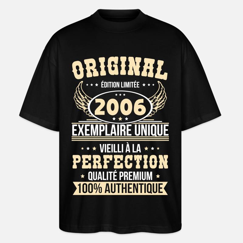 2006 – Einzigartiges Beispiel – Premiumqualität - Stanley/Stella Oversized Unisex Bio T-Shirt Blaster 2.0 - Schwarz