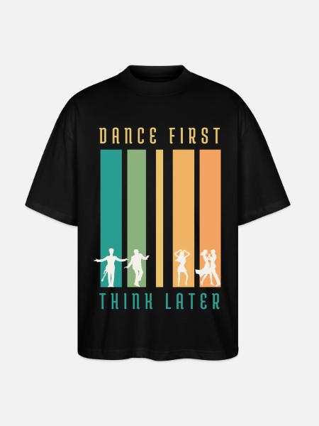 T-shirt Retro Dance D’abord Penser Plus Tard - T-shirt bio Blaster 2.0 coupe oversize Stanley/Stella Unisexe - noir