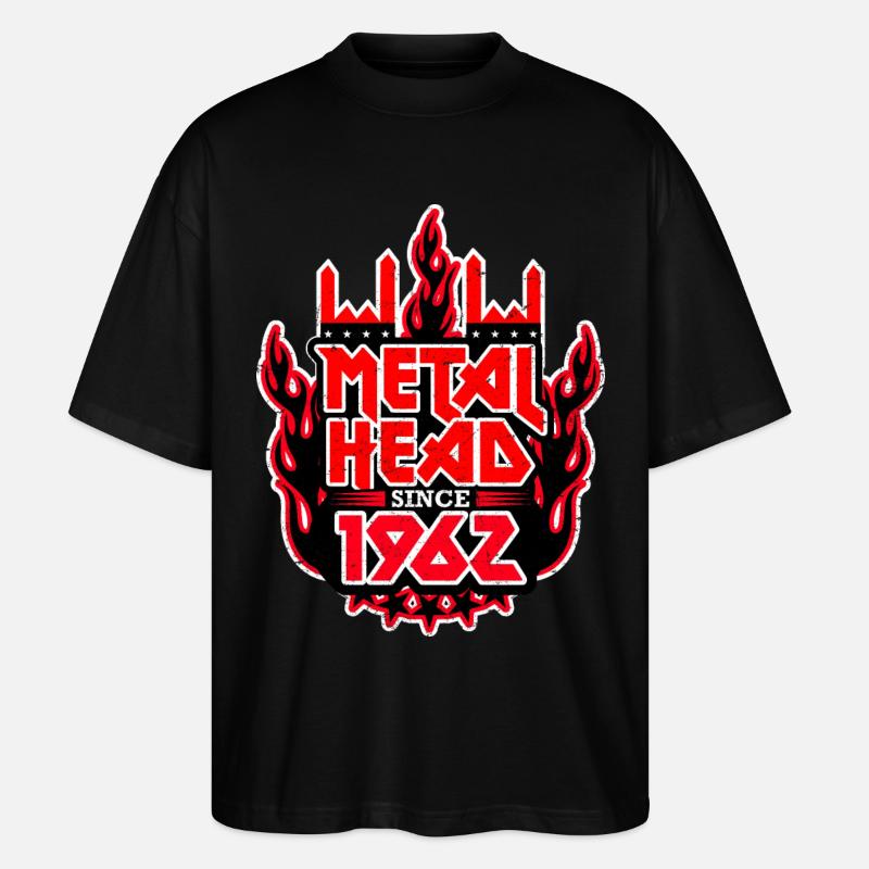 METALHEAD since 1962 - Stanley/Stella Oversized Unisex Bio T-Shirt Blaster 2.0 - Schwarz