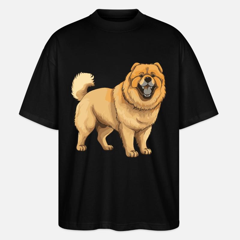 Chow Chow Chien - T-shirt bio Blaster 2.0 coupe oversize Stanley/Stella Unisexe - noir