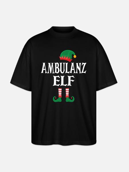 Ambulanz Elf - Stanley/Stella Oversized Unisex Bio T-Shirt Blaster 2.0 - Schwarz