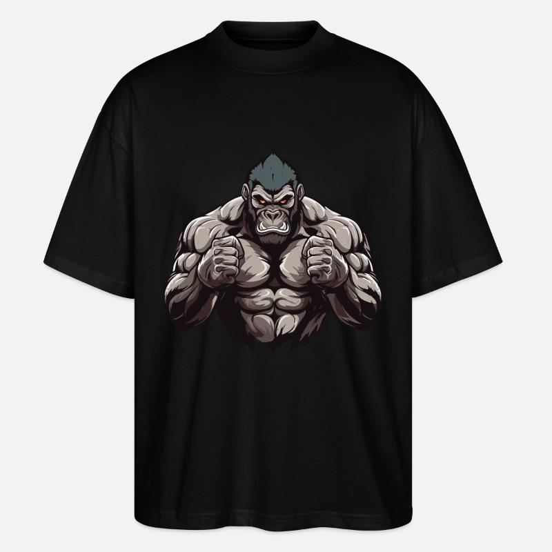 Muscles de gorille - T-shirt bio Blaster 2.0 coupe oversize Stanley/Stella Unisexe - noir