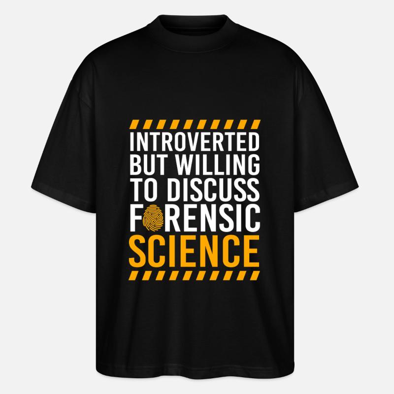 Forensik Forensiker Kriminaltechnik - Stanley/Stella Oversized Unisex Bio T-Shirt Blaster 2.0 - Schwarz