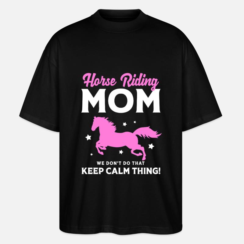 Course de chevaux maman maman - T-shirt bio Blaster 2.0 coupe oversize Stanley/Stella Unisexe - noir