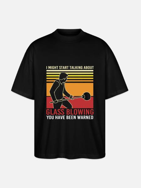 Glass Glassblower - Stanley/Stella Oversized Unisex Organic T-shirt Blaster 2.0 - black