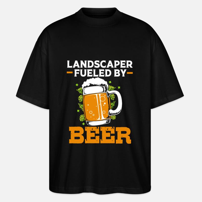 Landschaftsgärtner - Stanley/Stella Oversized Unisex Bio T-Shirt Blaster 2.0 - Schwarz