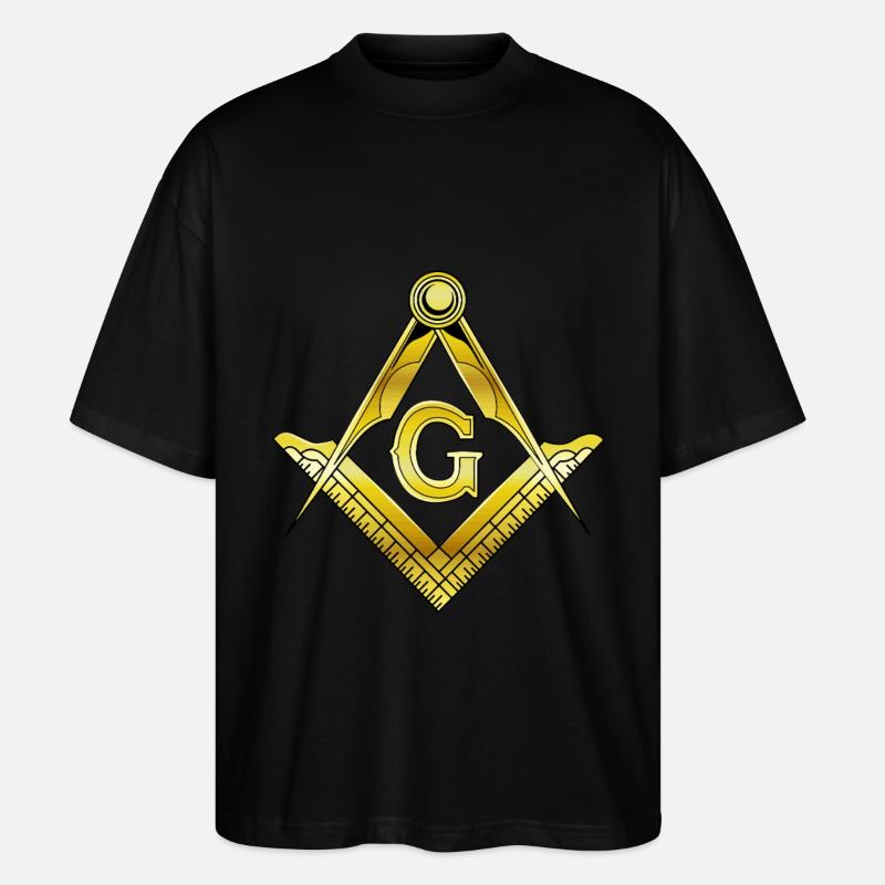 Freimaurer Illuminati - Stanley/Stella Oversized Unisex Bio T-Shirt Blaster 2.0 - Schwarz