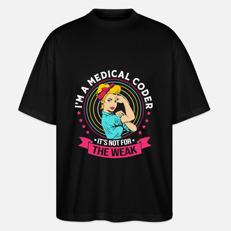 Programmierer Medizin - Stanley/Stella Oversized Unisex Bio T-Shirt Blaster 2.0 - Schwarz