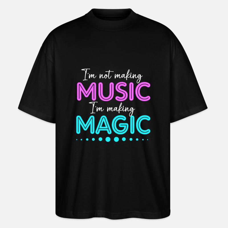 DJ Djing Label Keyboard - Stanley/Stella Oversized Unisex Bio T-Shirt Blaster 2.0 - Schwarz