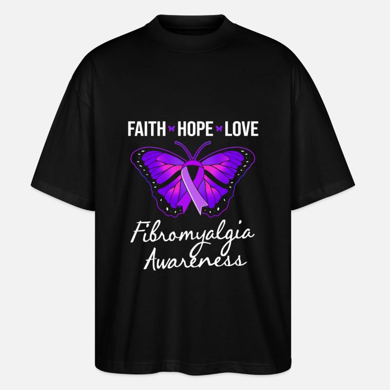 Fibromyalgie Fibro - Stanley/Stella Oversized Unisex Bio T-Shirt Blaster 2.0 - Schwarz