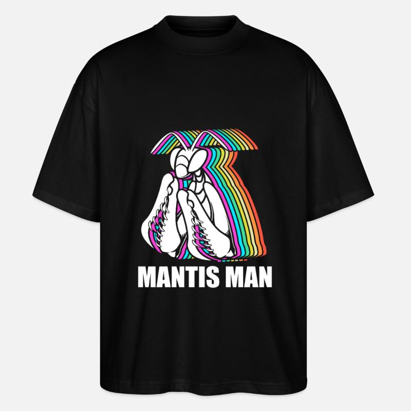 Gottesanbeter Gottesanbeterin Mantis - Stanley/Stella Oversized Unisex Bio T-Shirt Blaster 2.0 - Schwarz