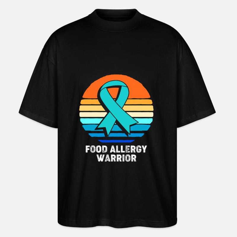 Lebensmittel Allergie - Stanley/Stella Oversized Unisex Bio T-Shirt Blaster 2.0 - Schwarz