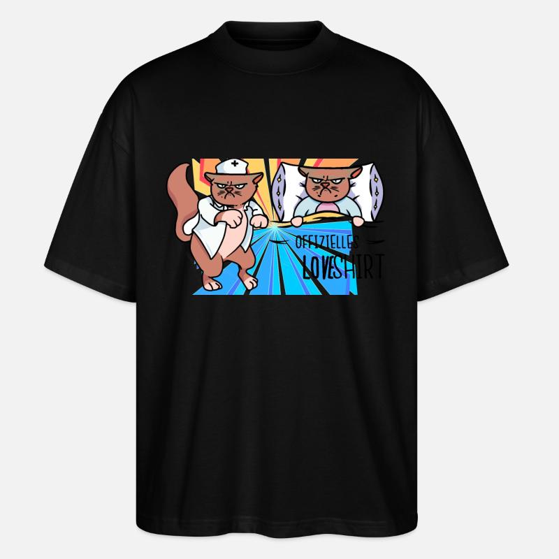Infirmière After-work Week-end Travail - T-shirt bio Blaster 2.0 coupe oversize Stanley/Stella Unisexe - noir