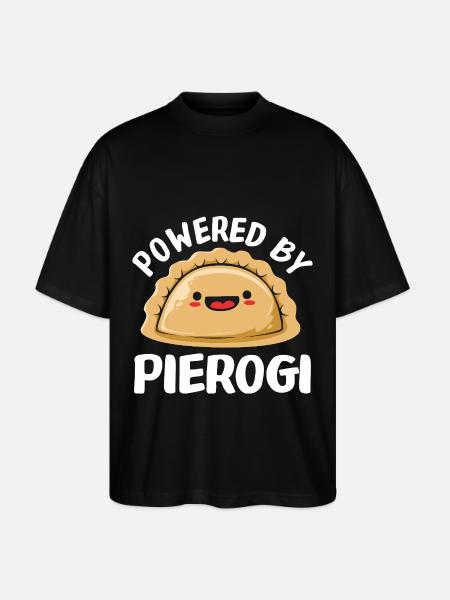 Pierogi Poland Polish - Stanley/Stella Oversized Unisex Organic T-shirt Blaster 2.0 - black