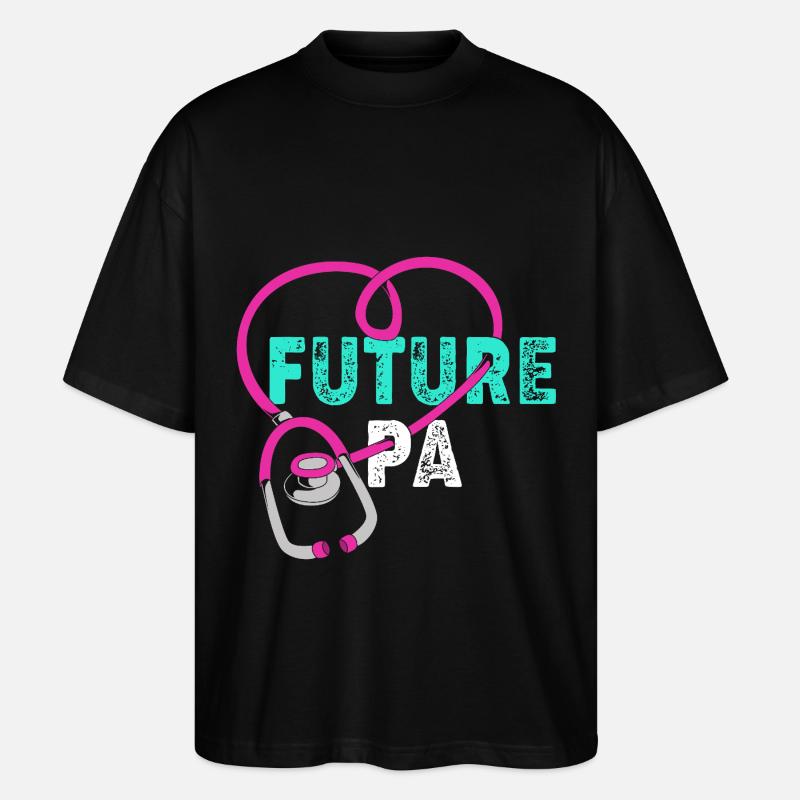Physician Assistant Nursing MFA PA - Stanley/Stella Oversized Unisex Organic T-shirt Blaster 2.0 - black