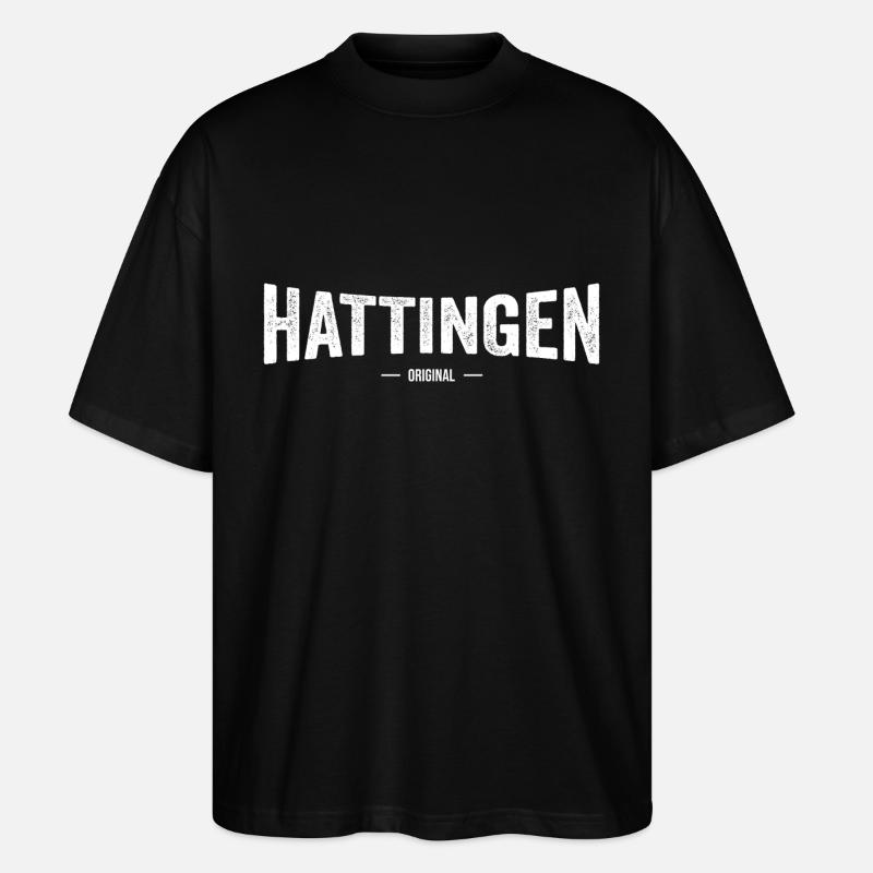 Hattingen Original - Stanley/Stella Oversized Unisex Bio T-Shirt Blaster 2.0 - Schwarz