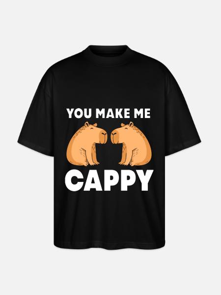 Capibara Capybara - Stanley/Stella Oversized Unisex Organic T-shirt Blaster 2.0 - black