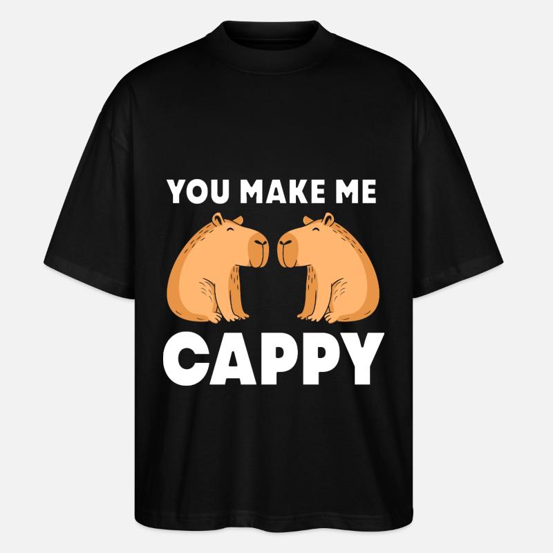 Capibara Capybara - Stanley/Stella Oversized Unisex Organic T-shirt Blaster 2.0 - black
