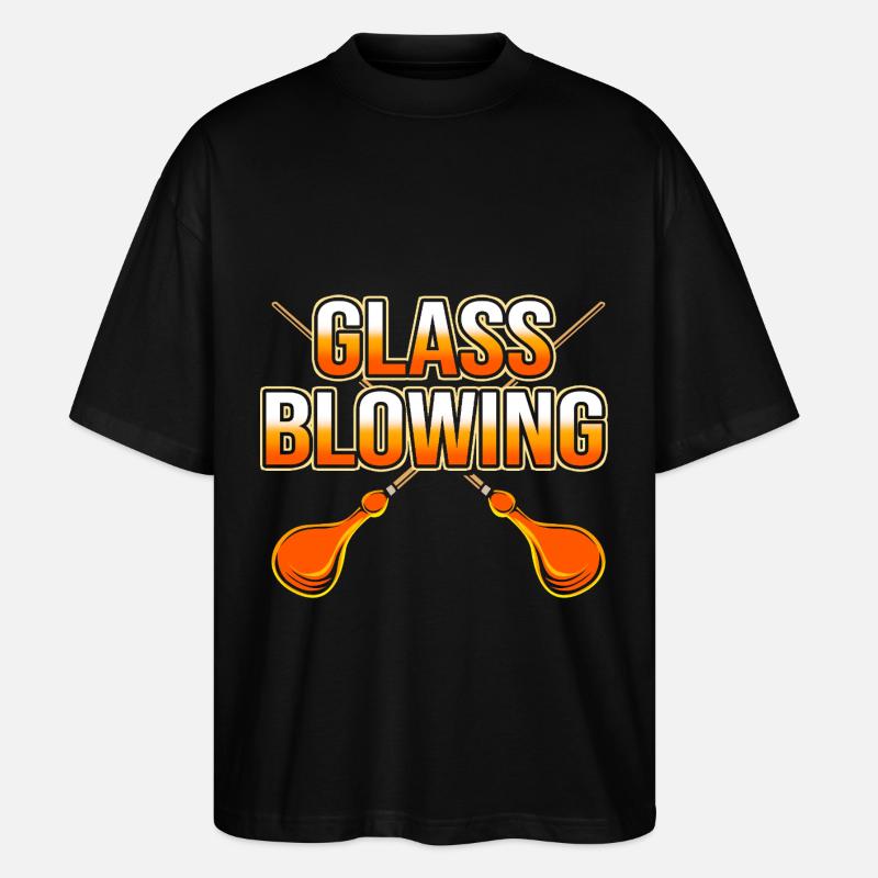 Glasbläser Glas - Stanley/Stella Oversized Unisex Bio T-Shirt Blaster 2.0 - Schwarz
