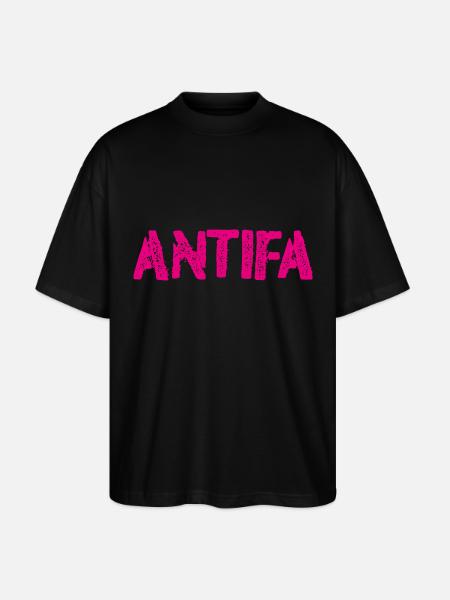 Antifa - Stanley/Stella Oversized Unisex Organic T-shirt Blaster 2.0 - black