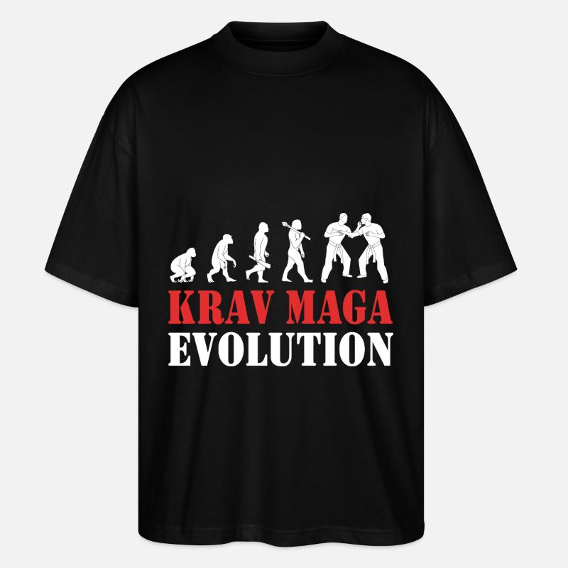 Krav Maga - Stanley/Stella Oversized Unisex Bio T-Shirt Blaster 2.0 - Schwarz